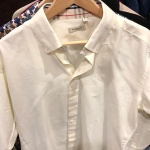 Burberry Long Sleeve Button up cream / off white